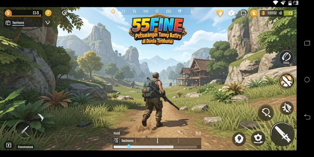 Gameplay menarik dalam dunia terbuka 55FIVE yang luas dan dinamis.