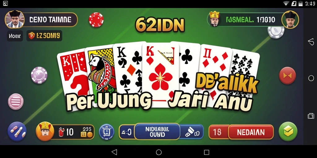 Tampilan gameplay Domino yang menawan di 62IDN.