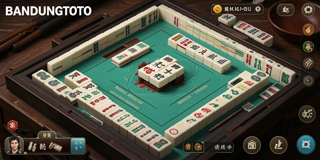 Tampilan menarik dari gameplay BANDUNGTOTO Mahjong.