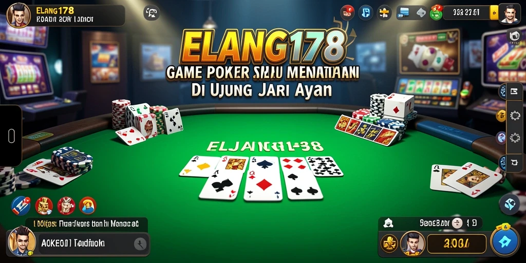 Tampilan gameplay realistis dalam aplikasi ELANG178.