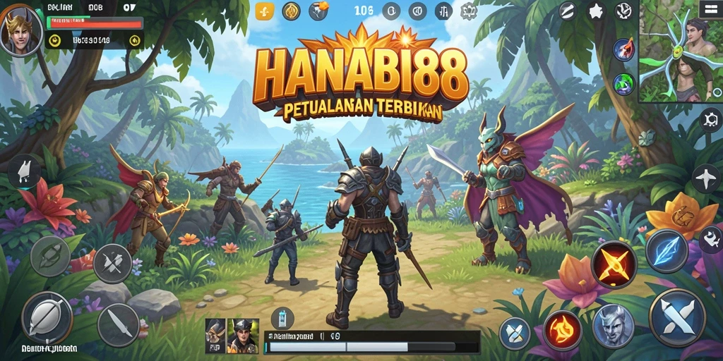 Gameplay HANABI88 yang menampilkan dunia terbuka yang luas.