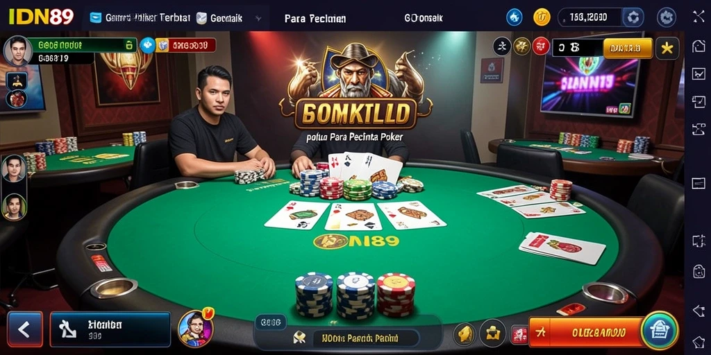 Gameplay Poker seru dan mendebarkan di IDN89.