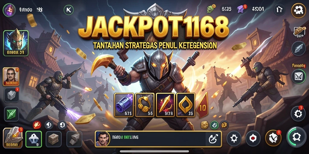 Tampilan gameplay strategis yang menegangkan dalam JACKPOT168.