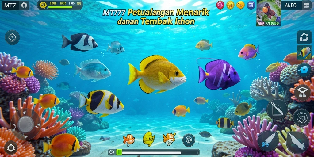 Screenshot gameplay <strong>MT777</strong> dengan aksi menangkap ikan yang seru.