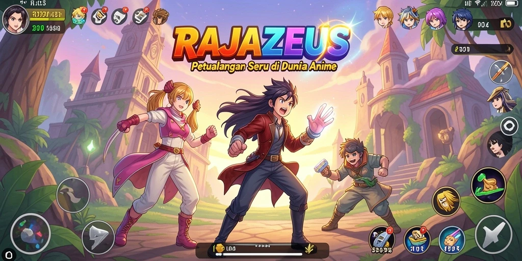 Tampilan screenshot gameplay RAJAZEUS yang menakjubkan dengan aksi seru.