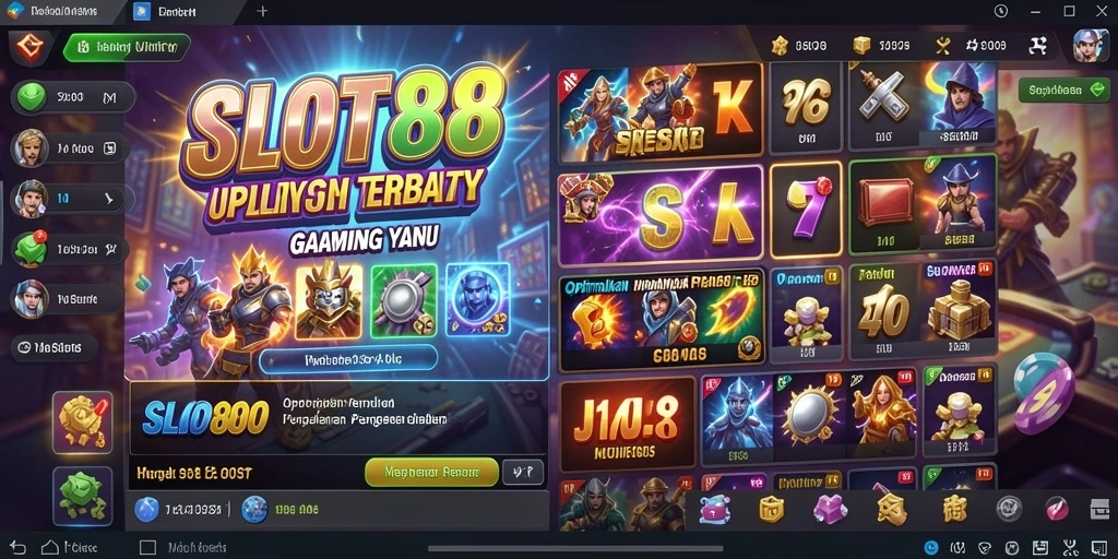 Tampilan antarmuka SLOT88 yang menarik dan informatif.