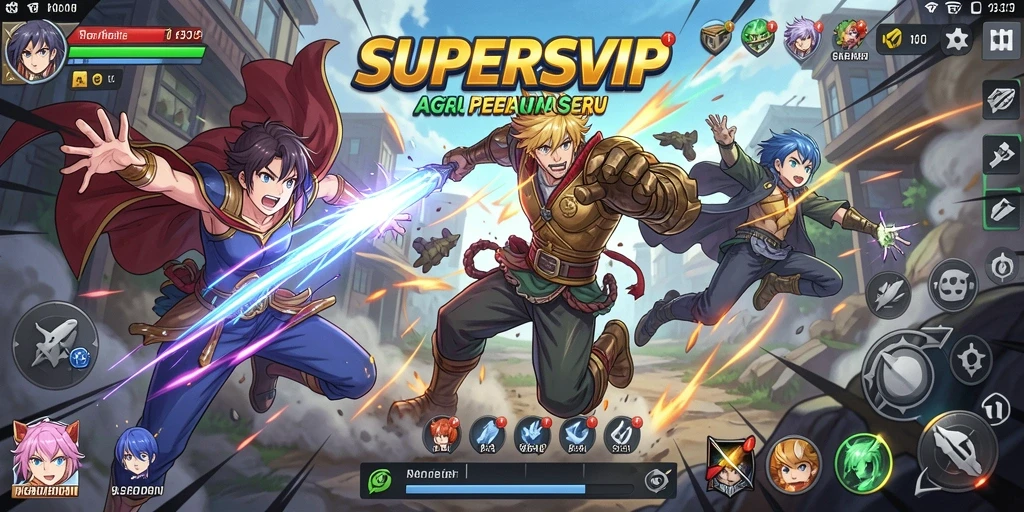 Tampilan screenshot gameplay SUPERSVIP yang memukau dan penuh aksi.