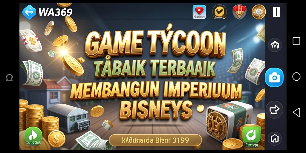 Screenshot menunjukkan gameplay menarik WA369 dengan elemen Tycoon.