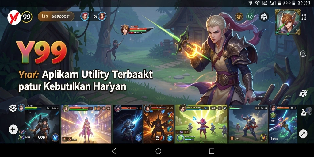 Tampilan utama Y89 dengan fitur-fitur Utility yang komprehensif.